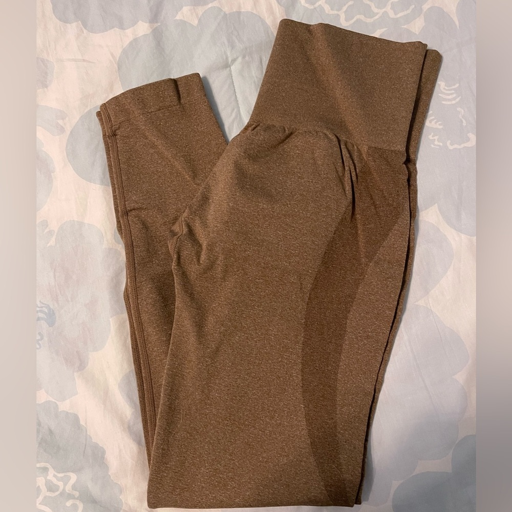 NVGTN Mocha Brown Seamless Leggings M